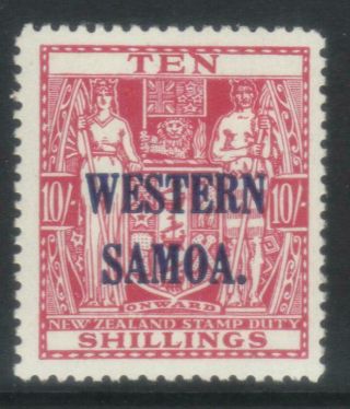 Samoa 1935 - 1942 Postal Fiscal Sg191 Mh Cat £70