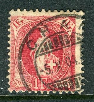 Switzerland; 1901 - 03 Standing Helvetia Zum Type 