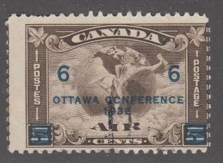 Canada Scott C4 6 Cent On 5 Cent Olive Brown " Air Mail " F