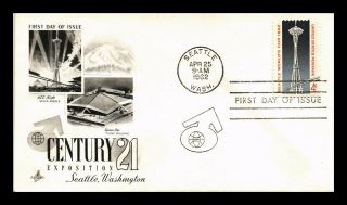Dr Jim Stamps Us Century 21 Exposition Seattle Art Craft First Day Cover