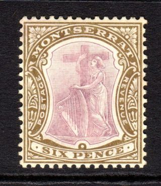 Montserrat 1904 - 06 (wmk Multi Ca) 6d Dull Purple & Olive Sg29a M/mint