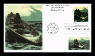 Dr Jim Stamps Us Four Centuries American Art Winslow Homer Fdc Cover
