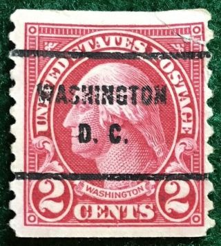 Washington,  D.  C.  Precancel - 2 Cents Washington Coil (u.  S.  599) Dc