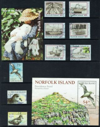 Norfolk Is.  1999 Various Sets & Mini Sheets - 25 Stamps & 4 Ms Ex Fdc.  Sg69