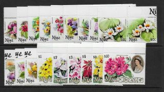 1981 Niue: Flowers Complete Set Sg381 - 410 Unmounted (mnh)