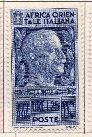 Italian East Africa 1938 Early Issue Fine Hinged 1.  25l.  138131