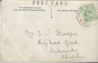 Iron Bridge Skeleton Cancel On King Edward Vii ½d Green 1906 My Ref 641