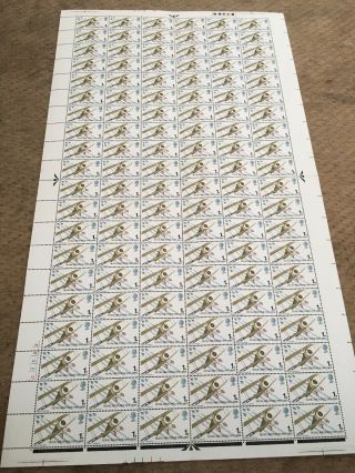 Predecimal Full Sheet 1968 Royal Air Force 1968 Anniversary 1d Stamps