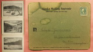 1903 Skagway Ak Alaska Souvenir Fold - Out Views Booklet