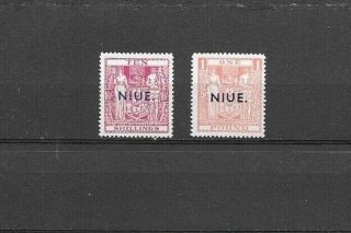Niue.  89,  89c Never Hinged