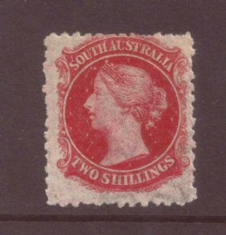 South Australia,  2s Carmine,  Perf.  11.  5,  Sg132,  Mh,  1877