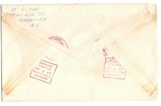 1977 FMO Halifax,  N.  S.  Registered Cover to Ottawa $1 Vancouver Single Use 2