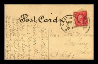 Dr Jim Stamps Us Railway Post Office Postcard Tied Postal History Rpo