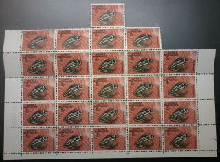Decimal,  Png,  Pacific,  1968 Fauna Conservation,  Sg129 - 132,  Blocks X4,  Muh,  Folded,  1245