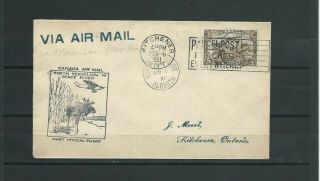 Canada 1931 First Flight Cover