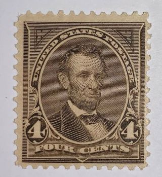Travelstamps: 1895 Us Stamps Scott 269,  Lincoln,  Og,  Light Hinged 5 Cents