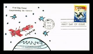 Dr Jim Stamps Us Hand Colored Space Comprehending The Universe Fdc Cover