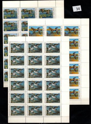 / 36x Russia - Mnh - Folded Sheets - Birds - 1990 - Nature