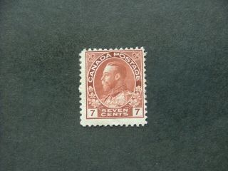 Canada Kgv 1924 7c Red - Brown Sg251 Mm