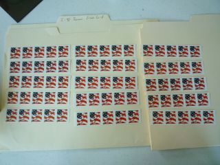 15 Mnh Flag Pnc Strips Of 5 Sc 3632 All 15 Known Plate S Face $ 27.  75
