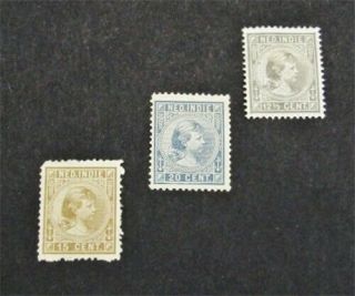 Nystamps Netherlands Indies Stamp 24 - 26 Og H $59