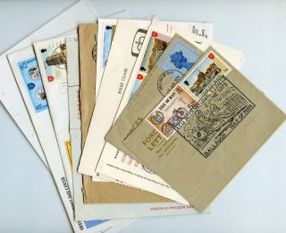 12 Pieces Of Qeii Decimal Postal History With Isle Of Man Interest.