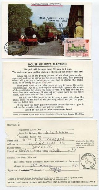 12 Pieces of QEII Decimal Postal History with Isle of Man interest. 5