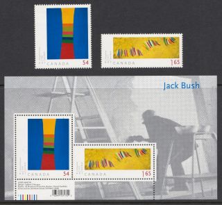 Canada 2009 Art Canada - Jack Bush - Mnh Stamps & Sheet - Cat £5 - (41)