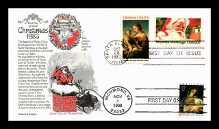 Dr Jim Stamps Us Christmas Combo Aristocrat First Day Cover Santa Claus