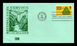 Dr Jim Stamps Us National Park Service Fdc Cover Kolor Kover Scott 1314
