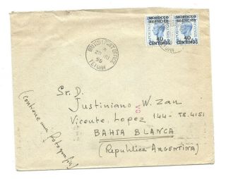Morocco Agencies Cover Tetuan To Argentina Year 1955 Very Rare Destiny