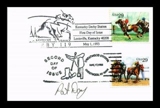 Dr Jim Stamps Us Kentucky Derby Polo Fdc Second Day Combo Postcard