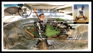 Mayfairstamps Us Fdc 2000 Baseball Combo Dual Cancel Jackie Robinson First Day C