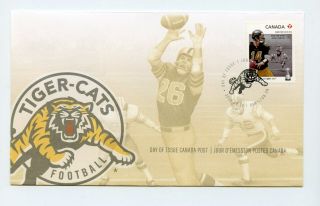 Canada Fdc 2574 Grey Cup Hamilton Tiger Cats Football 2012 73 - 6