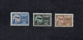 Lithuania.  1922.  Air Set Of 3 X Diff 