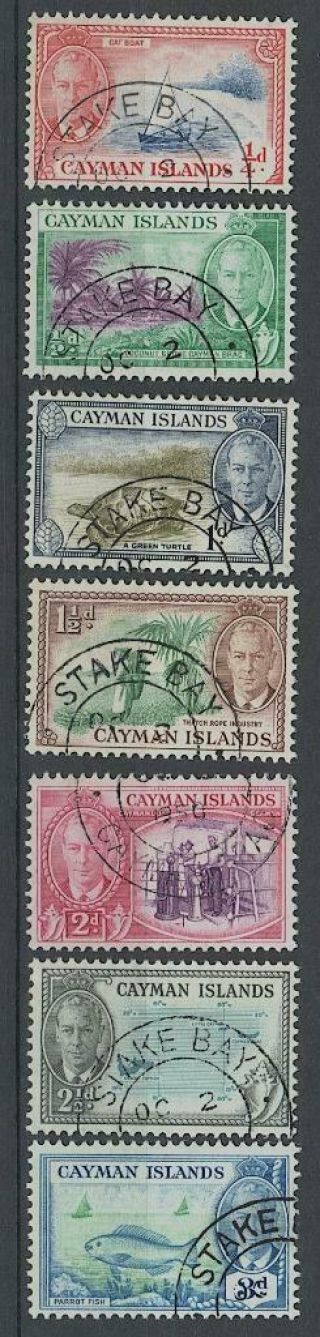 Cayman Islands 1950 Set Of 13 Stamps,  Fine,  Cat.  Value Ca.  $65