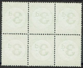 NORTHERN RHODESIA 1929 POSTAGE DUE 3D MNH BLOCK 2