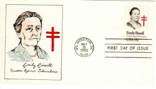 May 31 1980 15 Cent Emily Bissell Fdc First Day Cover