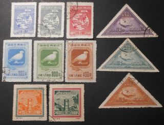 China Prc 1949 - 51 Grouo Of Sets C3,  C5,  C7,  C10
