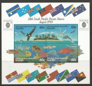 Nauru 1993 Sth Pacific Forum Singpex 
