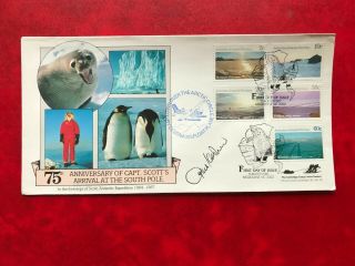 Aat Australian Antarctic 1987 Fdc Scenes 3 Scott Arrival Signed Kershaw 05