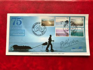 Aat Australian Antarctic 1987 Fdc Scenes 3 Scott Footsteps Signed Phippen 01