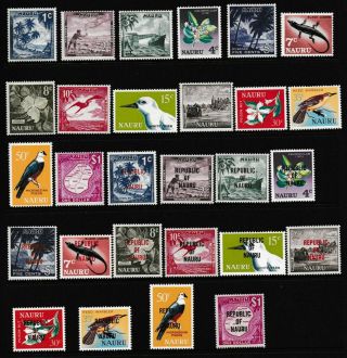 Decimal,  Pacific,  Nauru,  1966/1968 Stamp Sets,  Muh,  2541