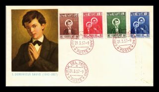 Dr Jim Stamps St Dominicus Savio First Day Issue Combo Vatican City Cover