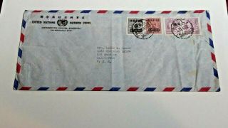 China 1948 Postal History Cover Un Shanghai To Usa With 2 Clear Shanghai Cancels