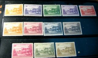 Norfolk Island - Australia Stamp Scott 1 - 12 View Of Ball Bay 1947 Mh L279