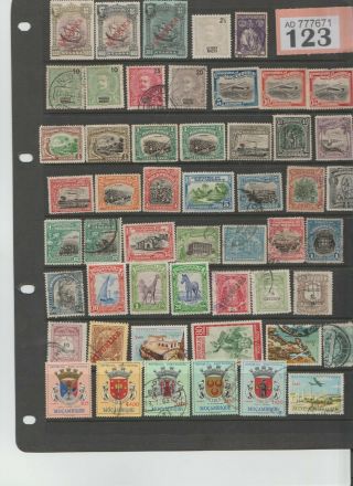 B123 Stamps Mozambique Portuguese Colonial Africa Old Good Value Over 50 Rare