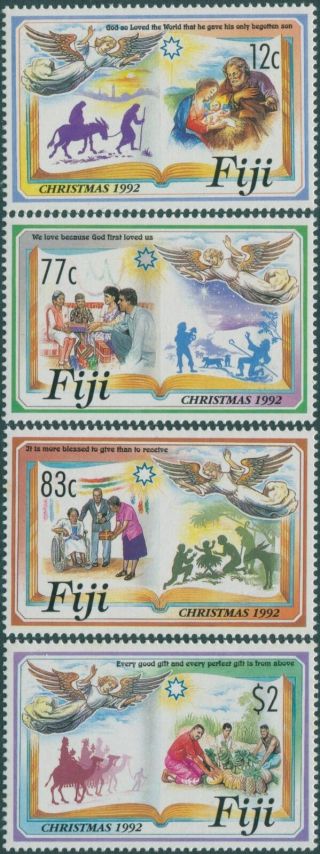 Fiji 1992 Sg860 - 863 Christmas Set Mnh
