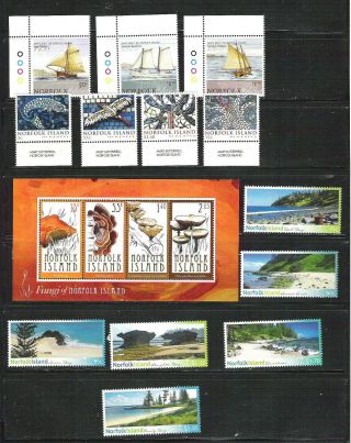 Norfolk Island Mostly Never Hinged Stamps Lot 20