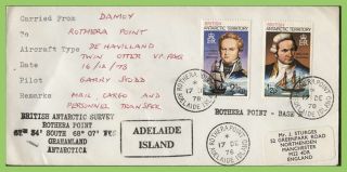 ?british Antarctic Territory 1978 Dh Vp - Faq Damoy To Rothera Point,  Scarce